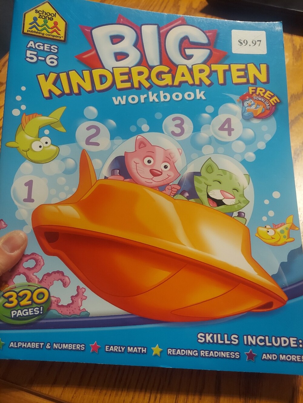 School Zone Big Kindergarten Workbook (Ages 5-6) - 320 Pages
